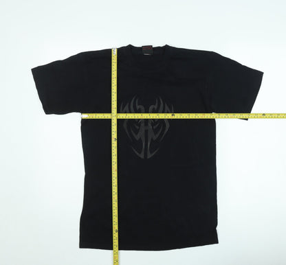 Omen Men's Black Tribal Graphic Short Sleeve T-Shirt Size M