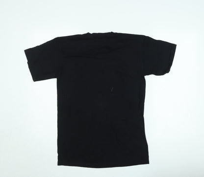 Omen Men's Black Tribal Graphic Short Sleeve T-Shirt Size M