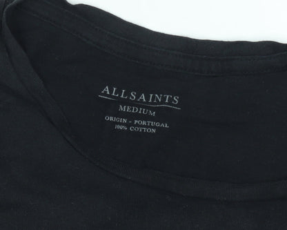 Mens UK Size M AllSaints Black  T-Shirt