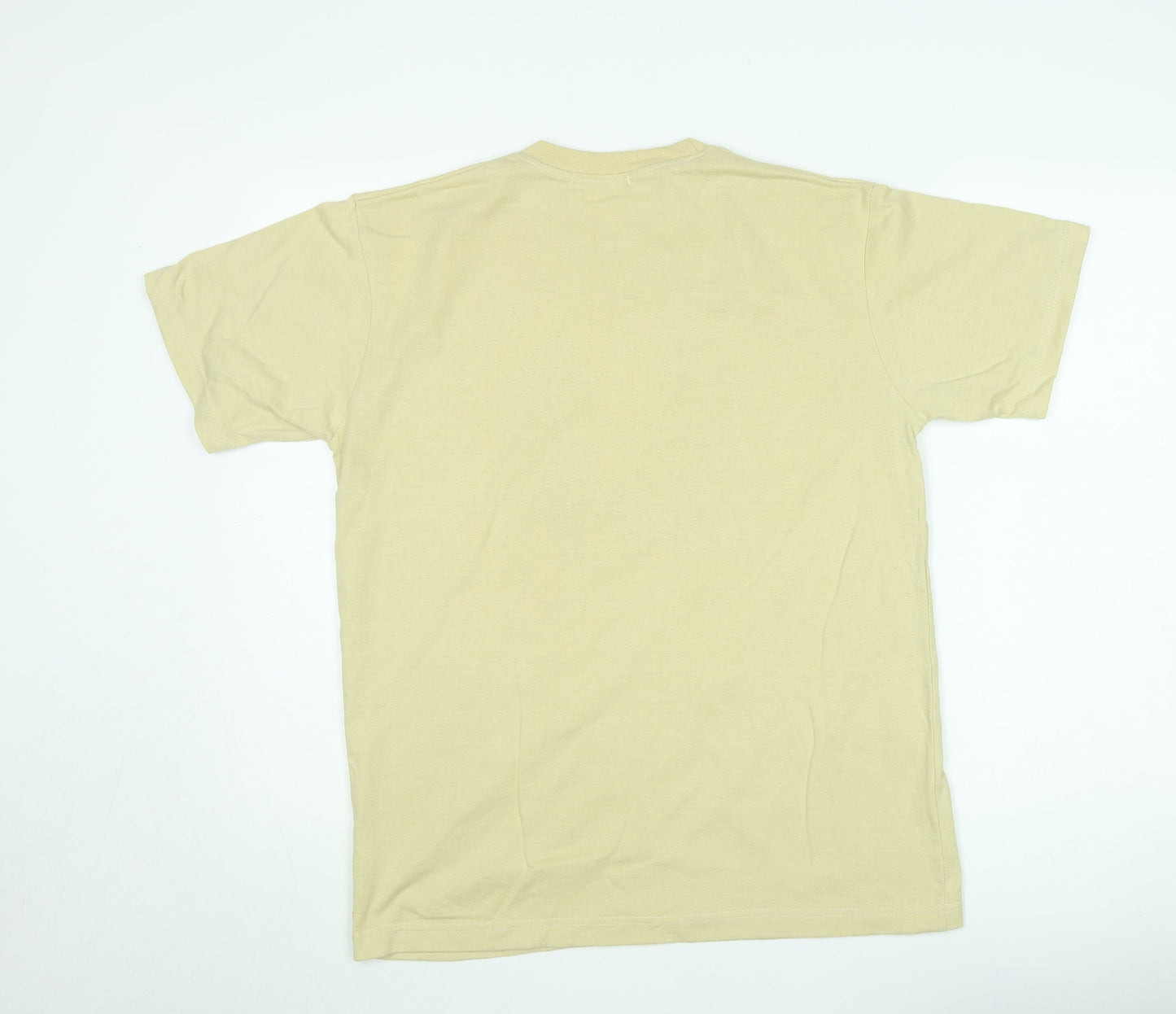 Smock Men's Beige XL Graphic Military Print Cotton T-Shirt