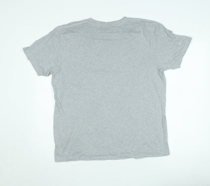 Earth Positive Men's Grey Monster Mash Graphic T-Shirt L