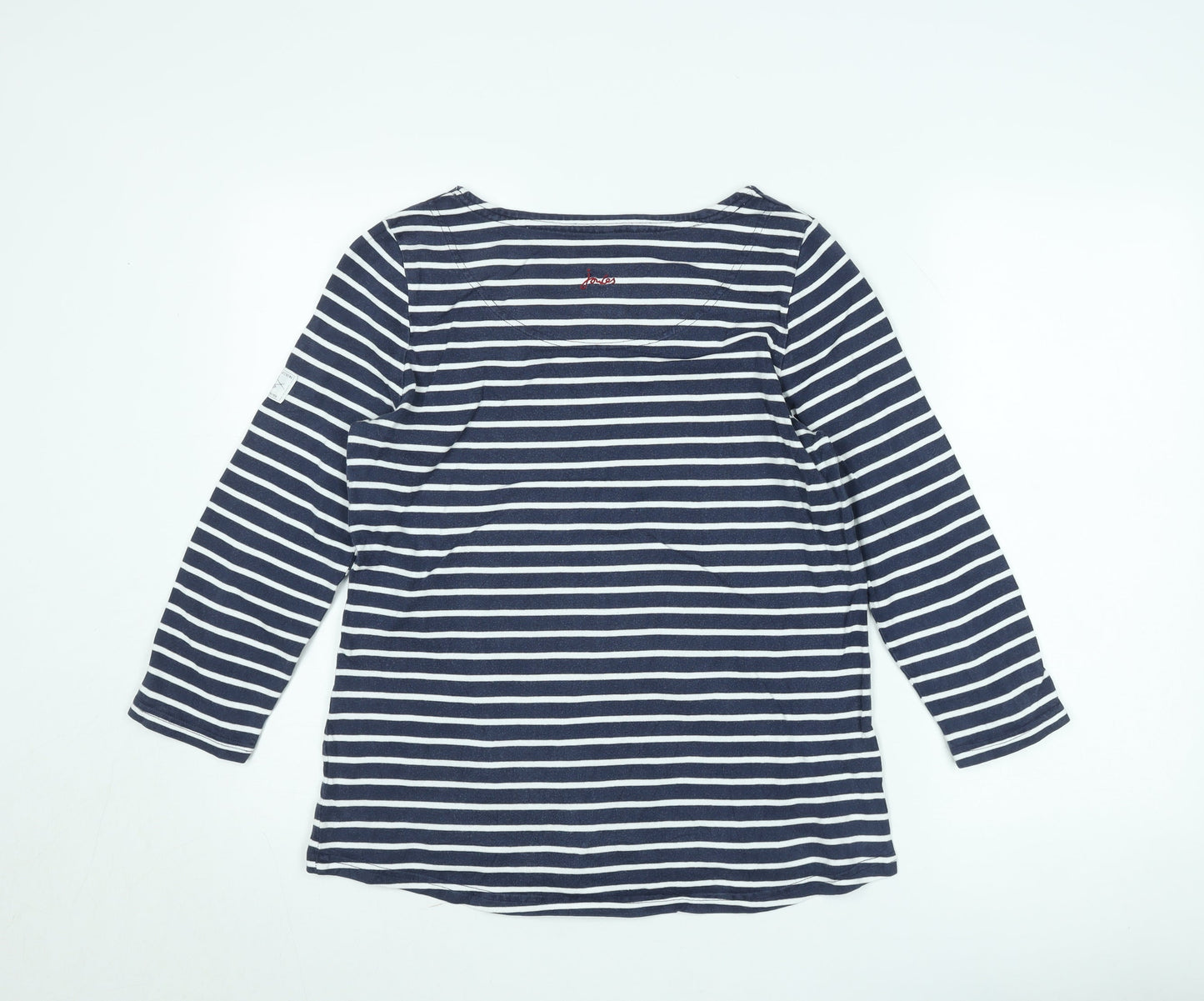 Womens UK Size 12 Joules Blue Basic T-Shirt