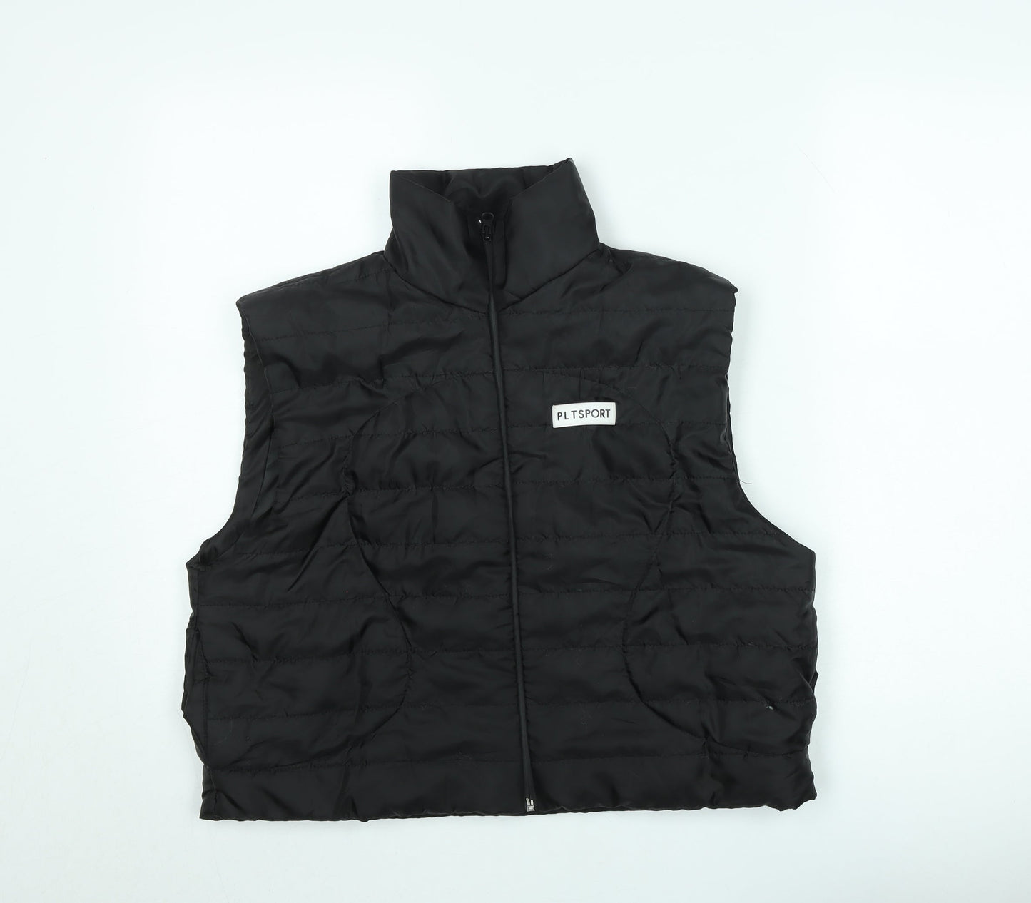 PrettyLittleThing Women’s Black Puffer Waistcoat XL Casual Zip Up