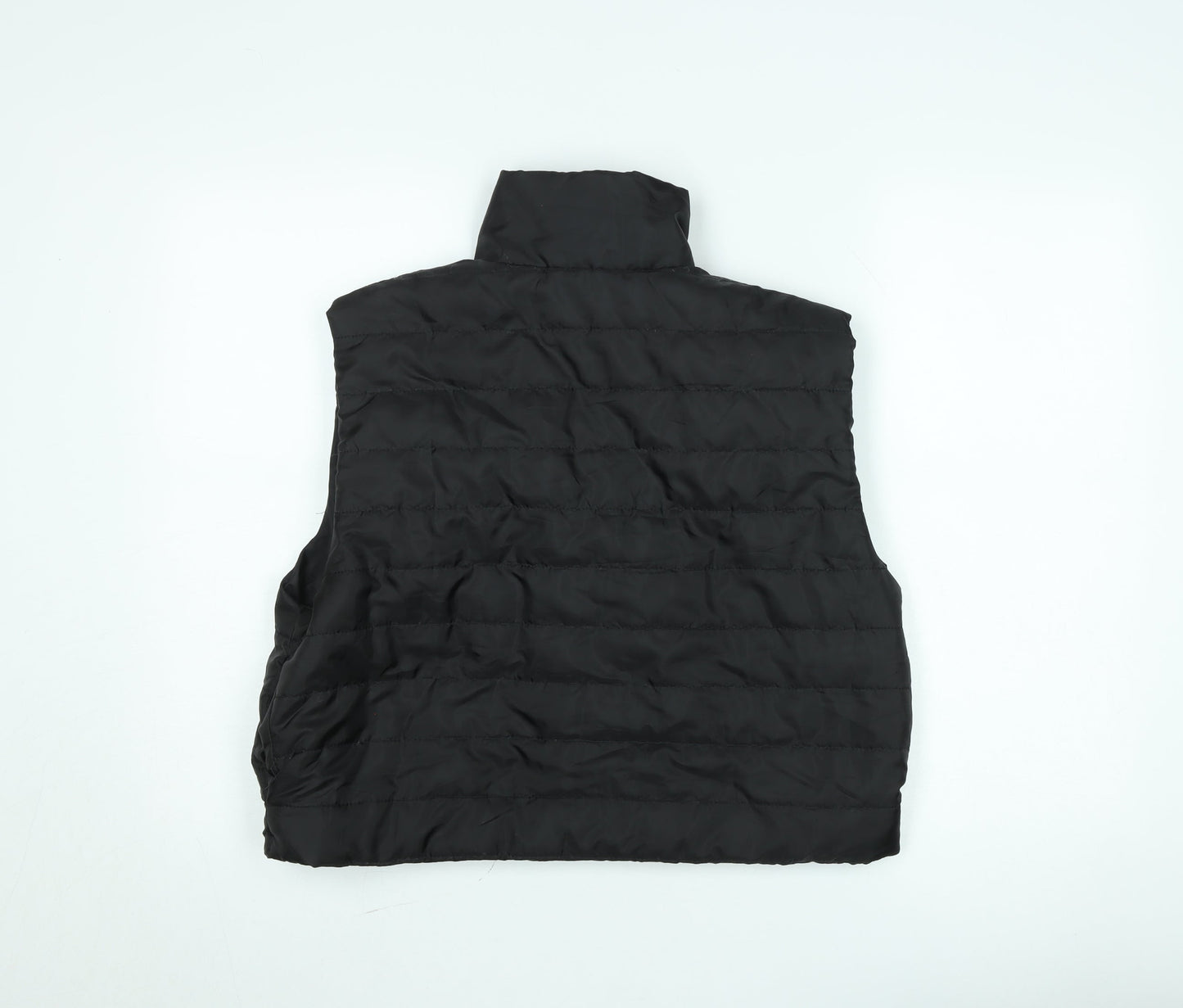 PrettyLittleThing Women’s Black Puffer Waistcoat XL Casual Zip Up