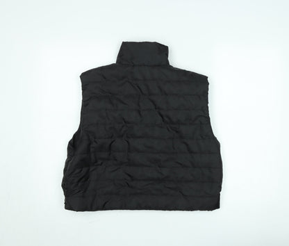 PrettyLittleThing Women’s Black Puffer Waistcoat XL Casual Zip Up