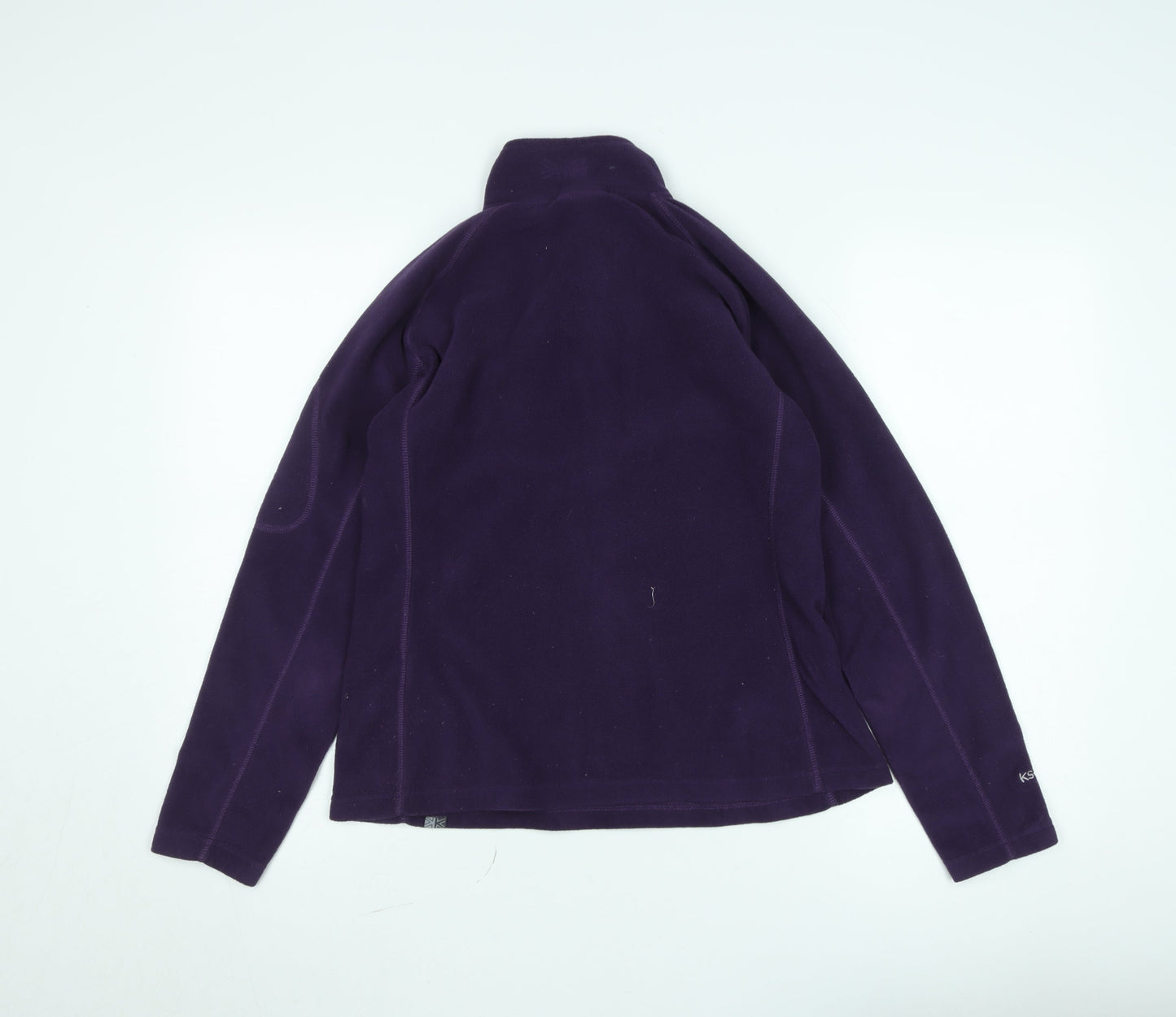 Karrimor Women's Purple 1/4 Zip Fleece Sweatshirt UK 12 Outdoor Hiking