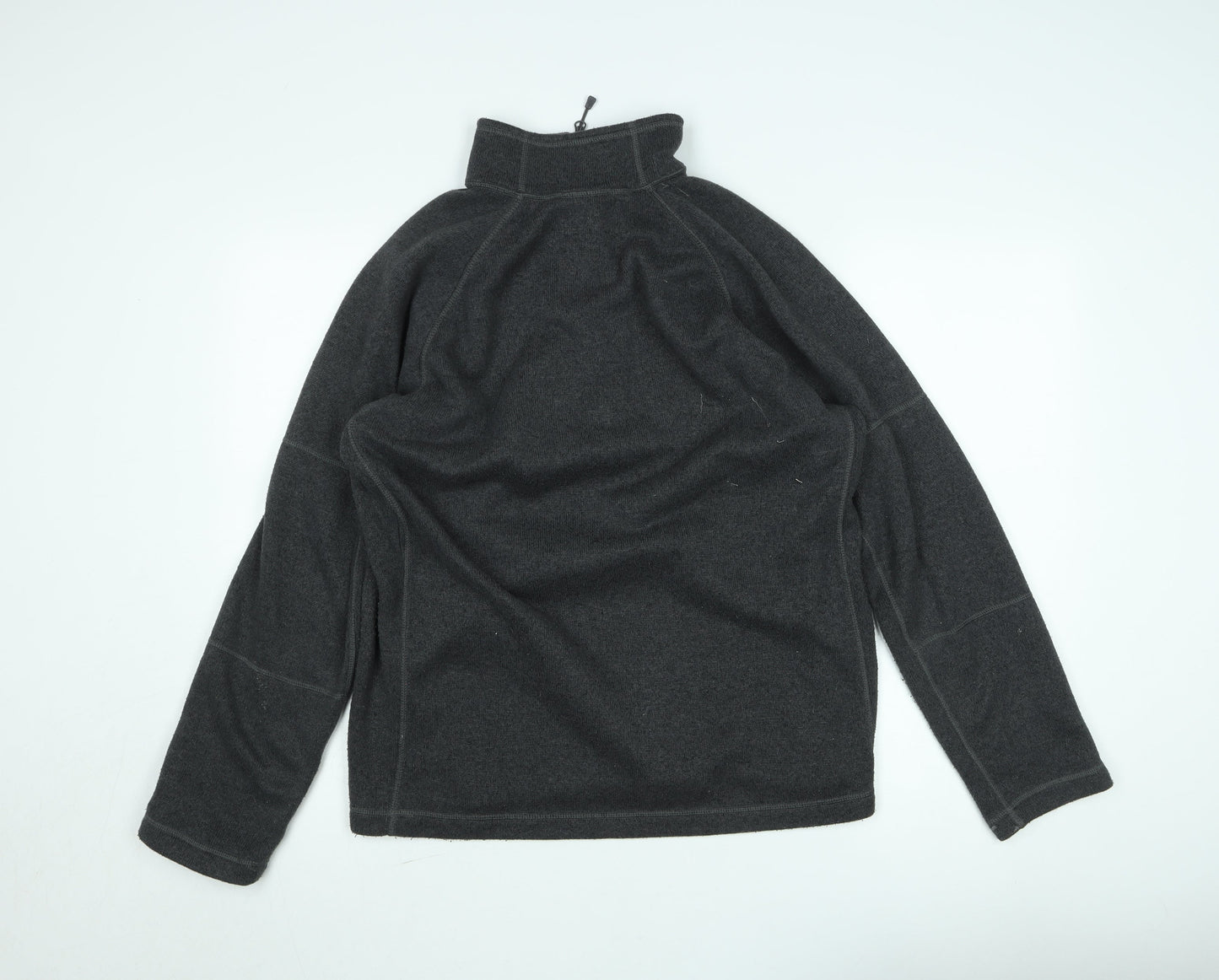 The North Face Men's Grey Fleece 1/4 Zip Pullover Sweatshirt M