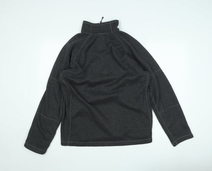 The North Face Men's Grey Fleece 1/4 Zip Pullover Sweatshirt M