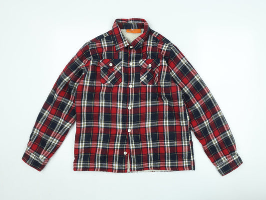 Teens UK Size 164 Mountain Warehouse Red Shirt Jacket