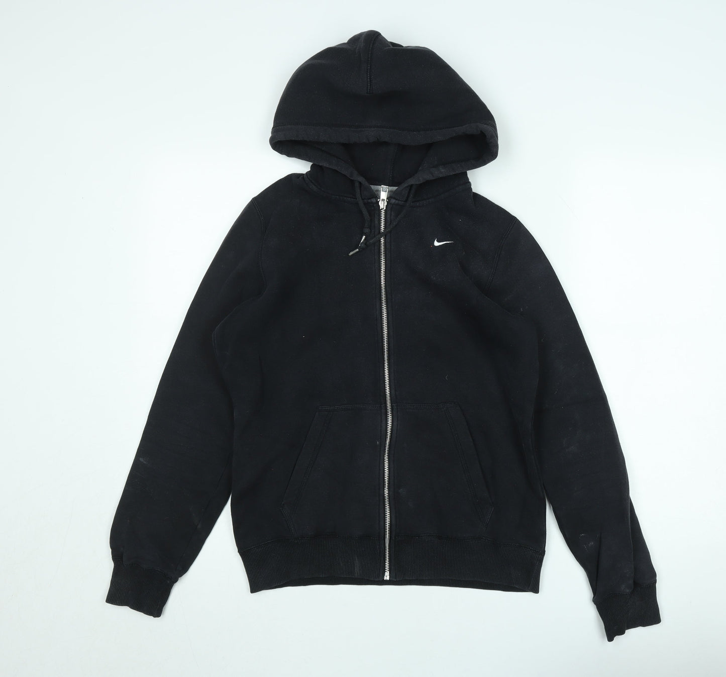 Nike Women's Black Full Zip Hooded Fleece Jacket Size M