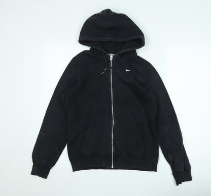Nike Women's Black Full Zip Hooded Fleece Jacket Size M