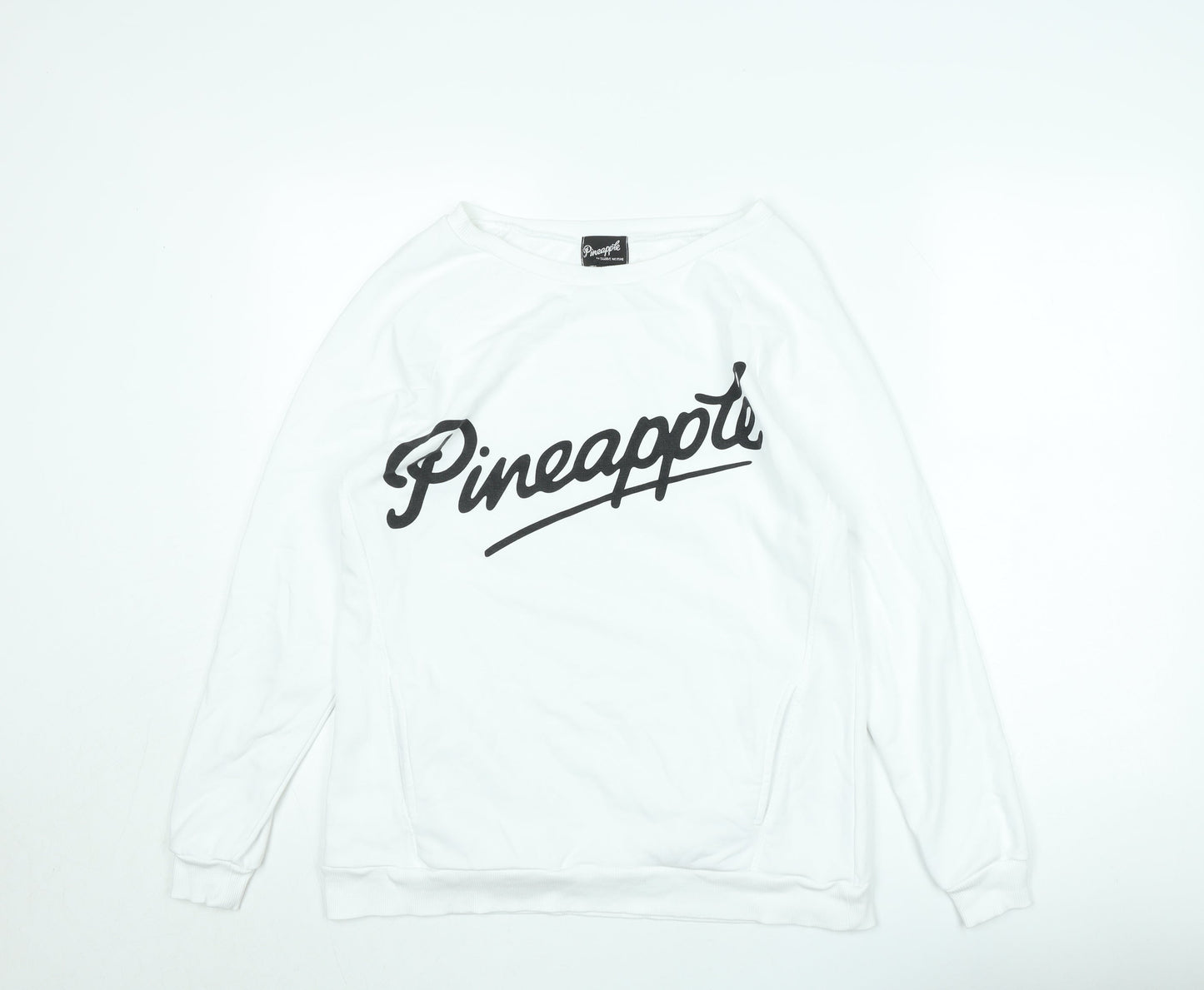 Pineapple by Debbie Moore White XS Pullover Sweatshirt Women