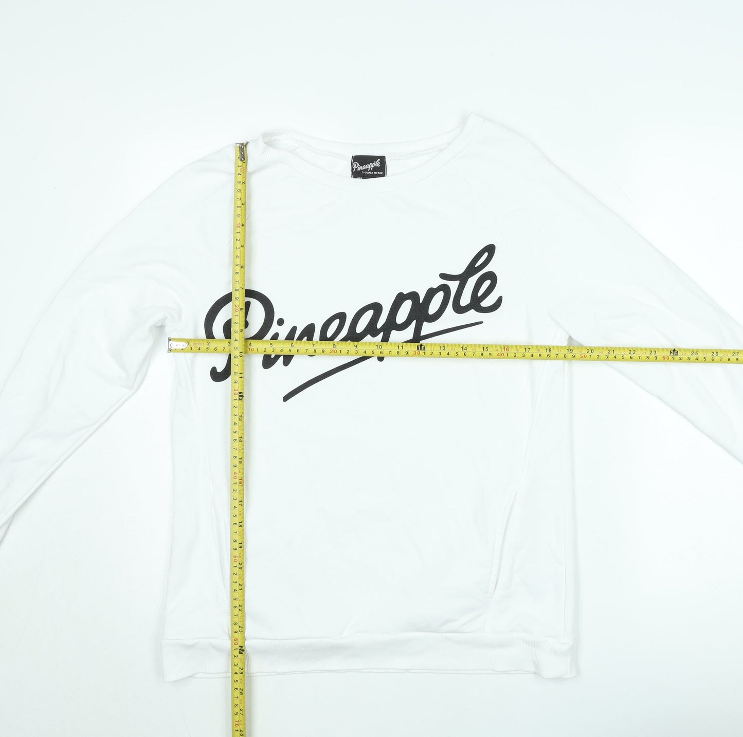Pineapple by Debbie Moore White XS Pullover Sweatshirt Women