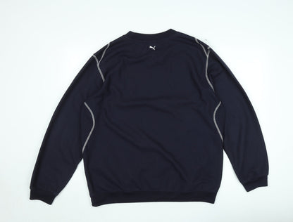 Mens UK Size L PUMA Black Pullover Sweatshirt