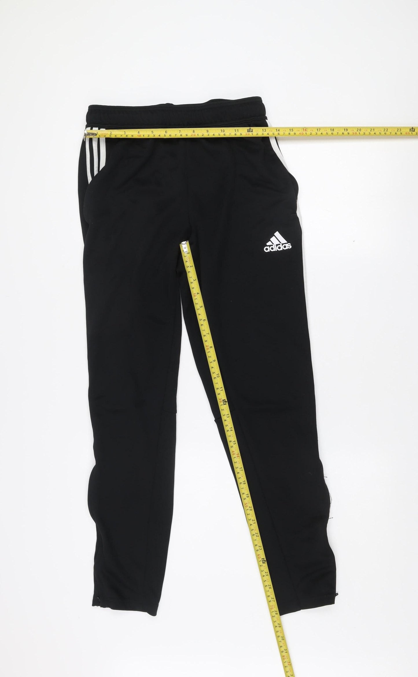 Adidas Men's Black M Slim Fit Track Pants Tapered Leg Activewear