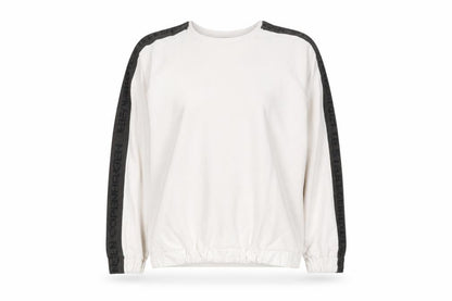 Henriette Steffensen Women White XS Logo Sleeve Pullover Sweatshirt