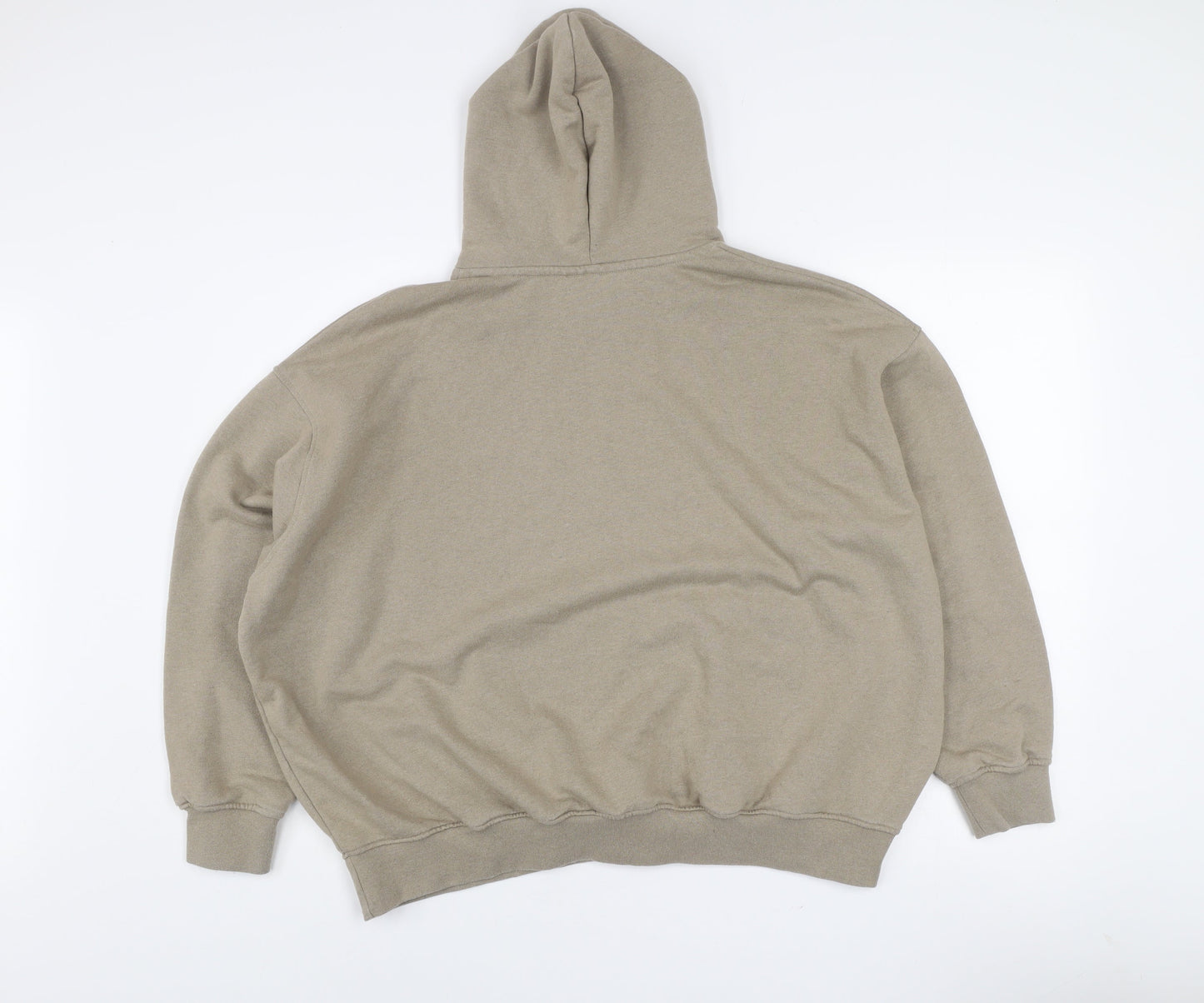 The Couture Club Men's Beige XS Relaxed Pullover Hoodie
