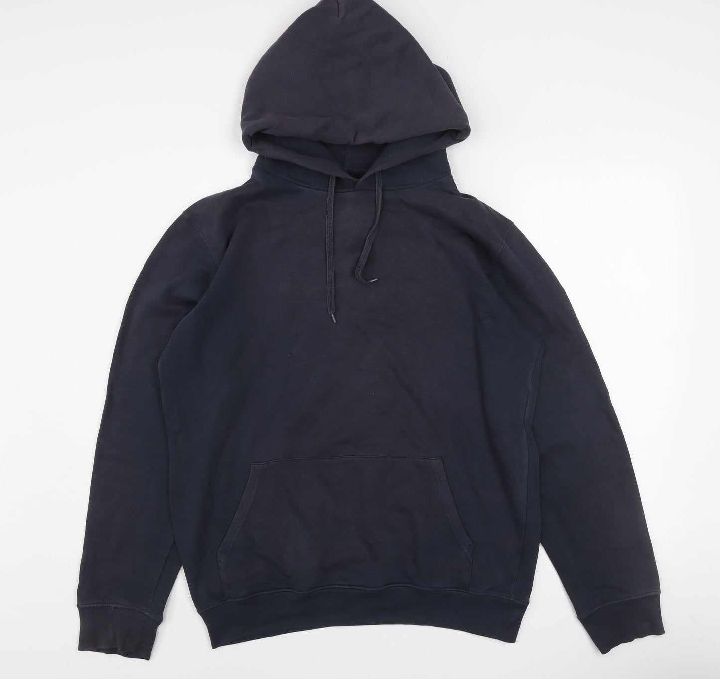 Charles Wilson Men's Blue Pullover Hoodie Large Cotton Blend