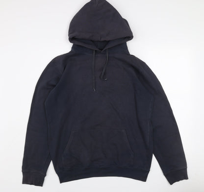Charles Wilson Men's Blue Pullover Hoodie Large Cotton Blend