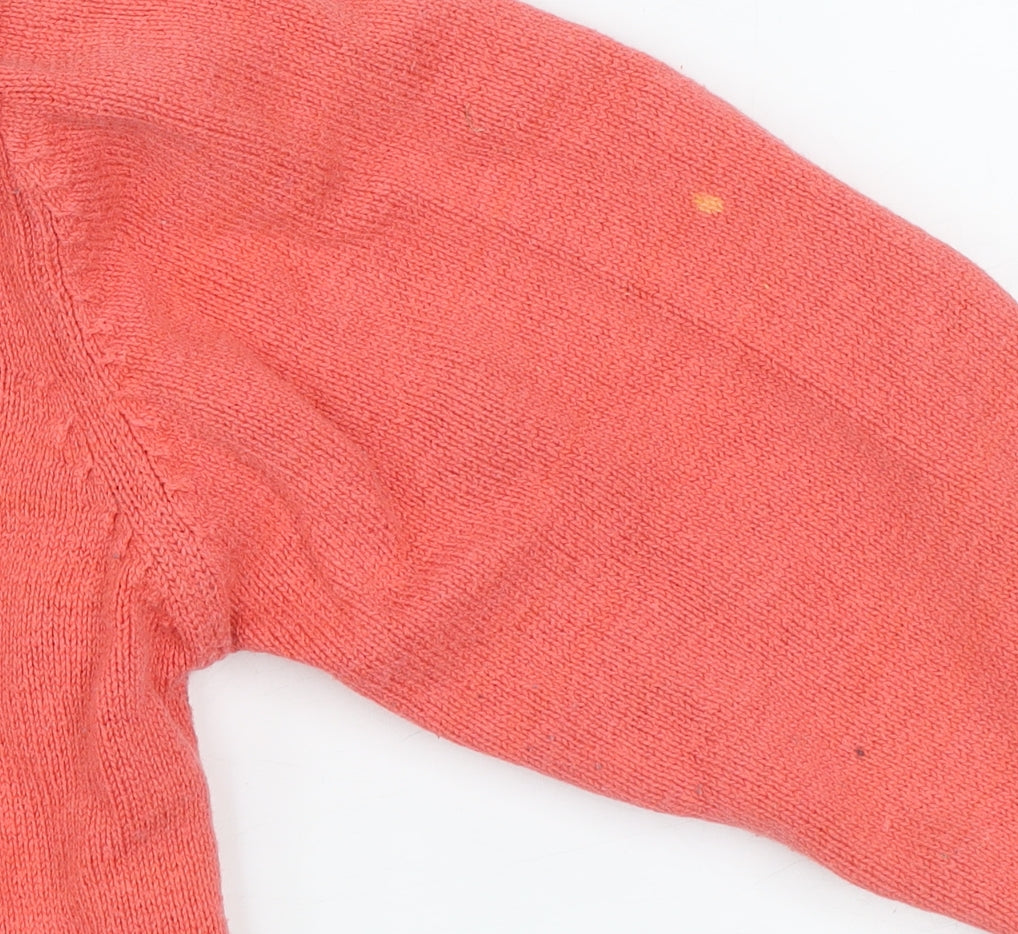 Mayoral Unisex Baby Pink Cotton Knit Pullover Jumper 12-18 Months