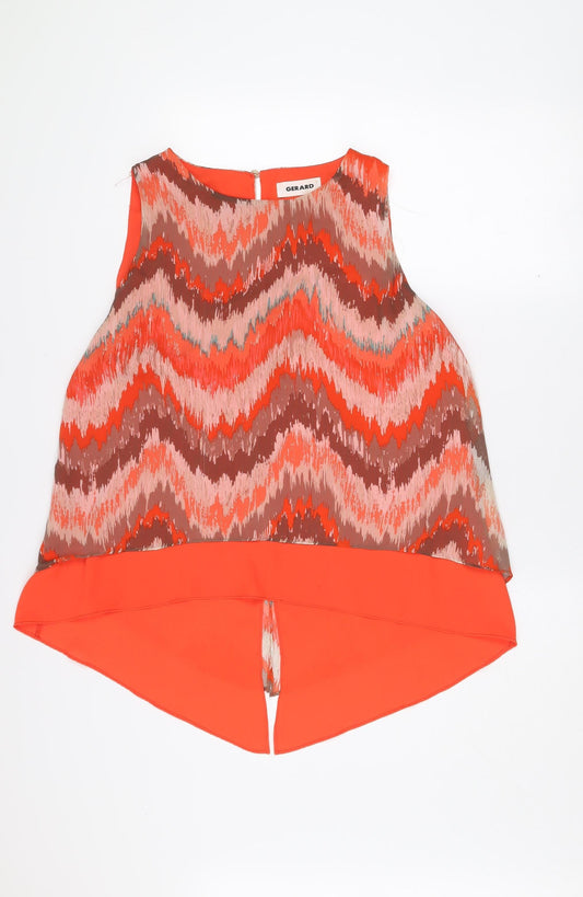 Additional front view of Gerard women’s multicoloured, size UK 16, sleeveless tunic blouse