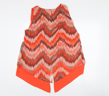 Gerard Womens Multicoloured Size 16 Sleeveless Tunic Blouse