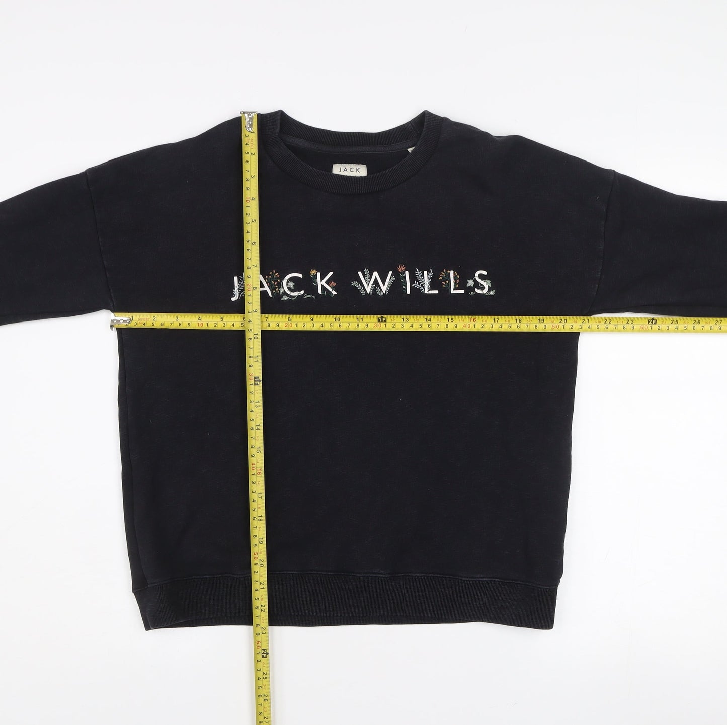 Womens UK Size 10 Jack Wills Black Pullover Sweatshirt