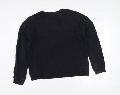 Womens UK Size 10 Jack Wills Black Pullover Sweatshirt