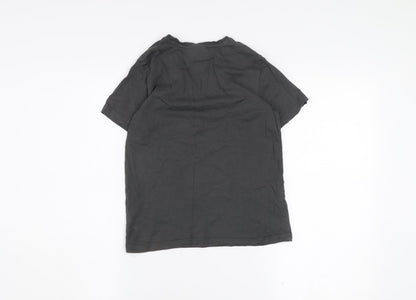 Pokémon Boys Black Graphic T-Shirt 9-10 Years Short Sleeve Crew Neck