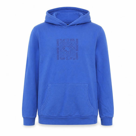 Marks and Spencer Boys Blue Pullover Hoodie 13-14 Years Gamer Graphic