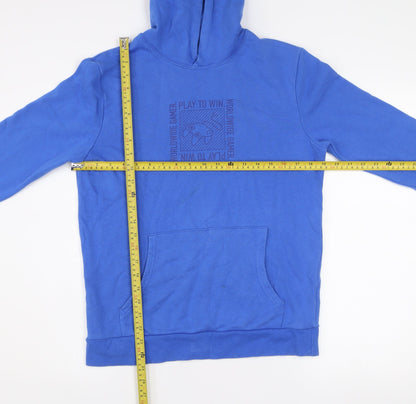 Marks and Spencer Boys Blue Pullover Hoodie 13-14 Years Gamer Graphic