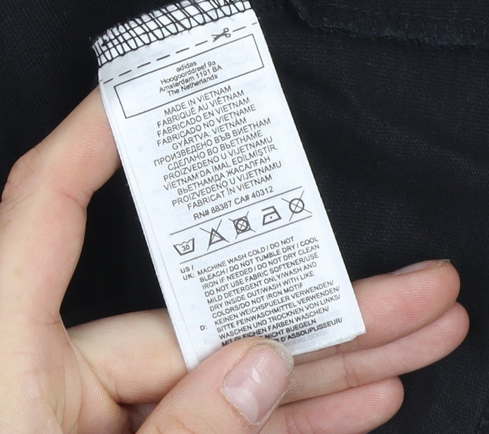 Adidas Men's Black Adventure Graphic Short Sleeve T-Shirt Size M