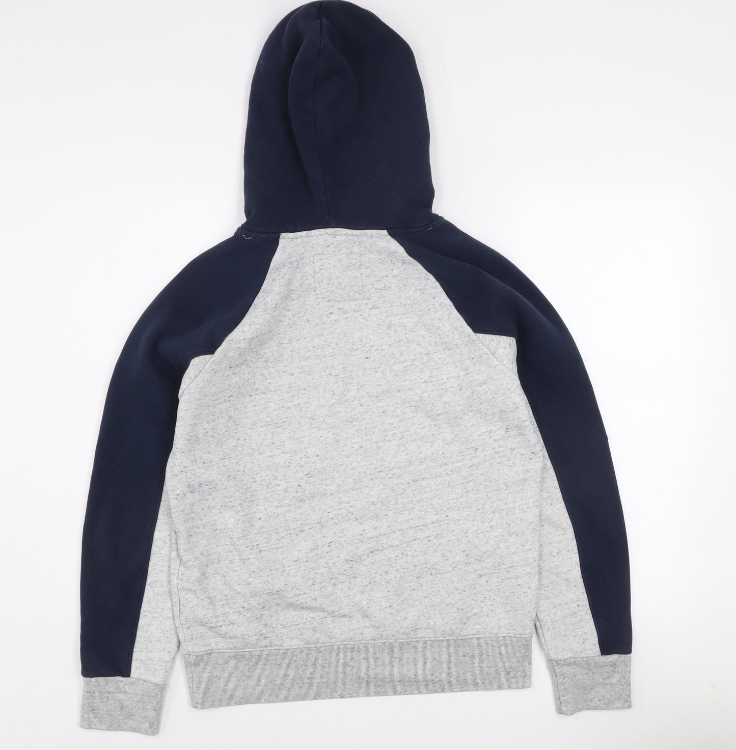 Hollister Mens Grey XS Pullover Hoodie Fleece Logo Sweatshirt