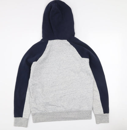 Hollister Mens Grey XS Pullover Hoodie Fleece Logo Sweatshirt