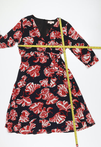 Emily & Me London Women's Multicoloured Size 10 Fit & Flare Dress