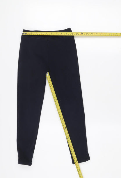 Dunnes Stores Girls Black Stretch Jersey Ankle Leggings 8-9 Years