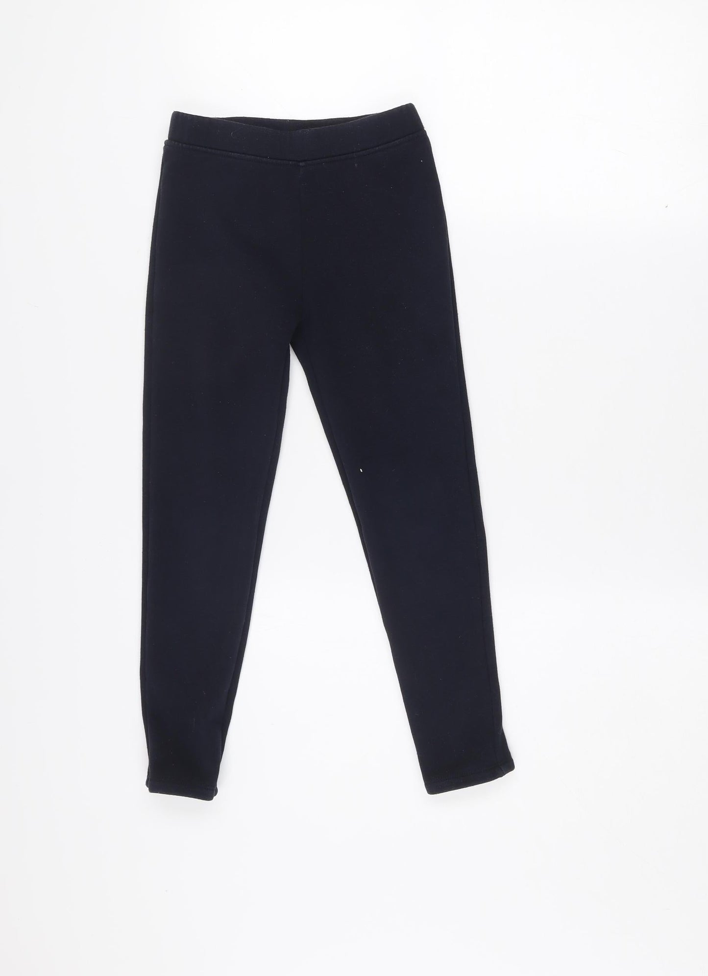 Dunnes Stores Girls Black Stretch Jersey Ankle Leggings 8-9 Years