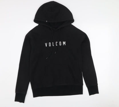 Volcom Women's Black Pullover Hoodie Size S Cotton Blend