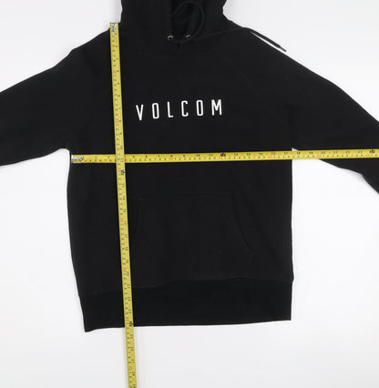 Volcom Women's Black Pullover Hoodie Size S Cotton Blend
