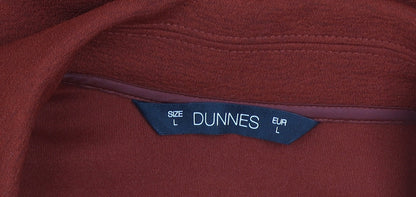 Dunnes Womens Brown Shawl Collar 3/4 Sleeve Blazer Jacket L