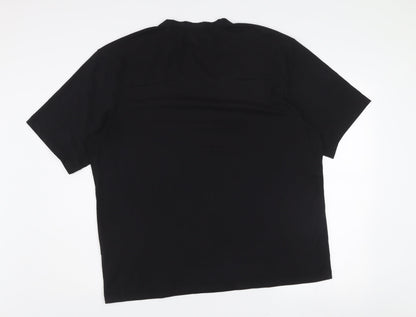 Zara Men's Black Athleticz XL Crew Neck Short Sleeve T-Shirt