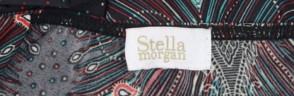 Stella Morgan Multicoloured Paisley Sleeveless V-Neck Casual Top Size 16