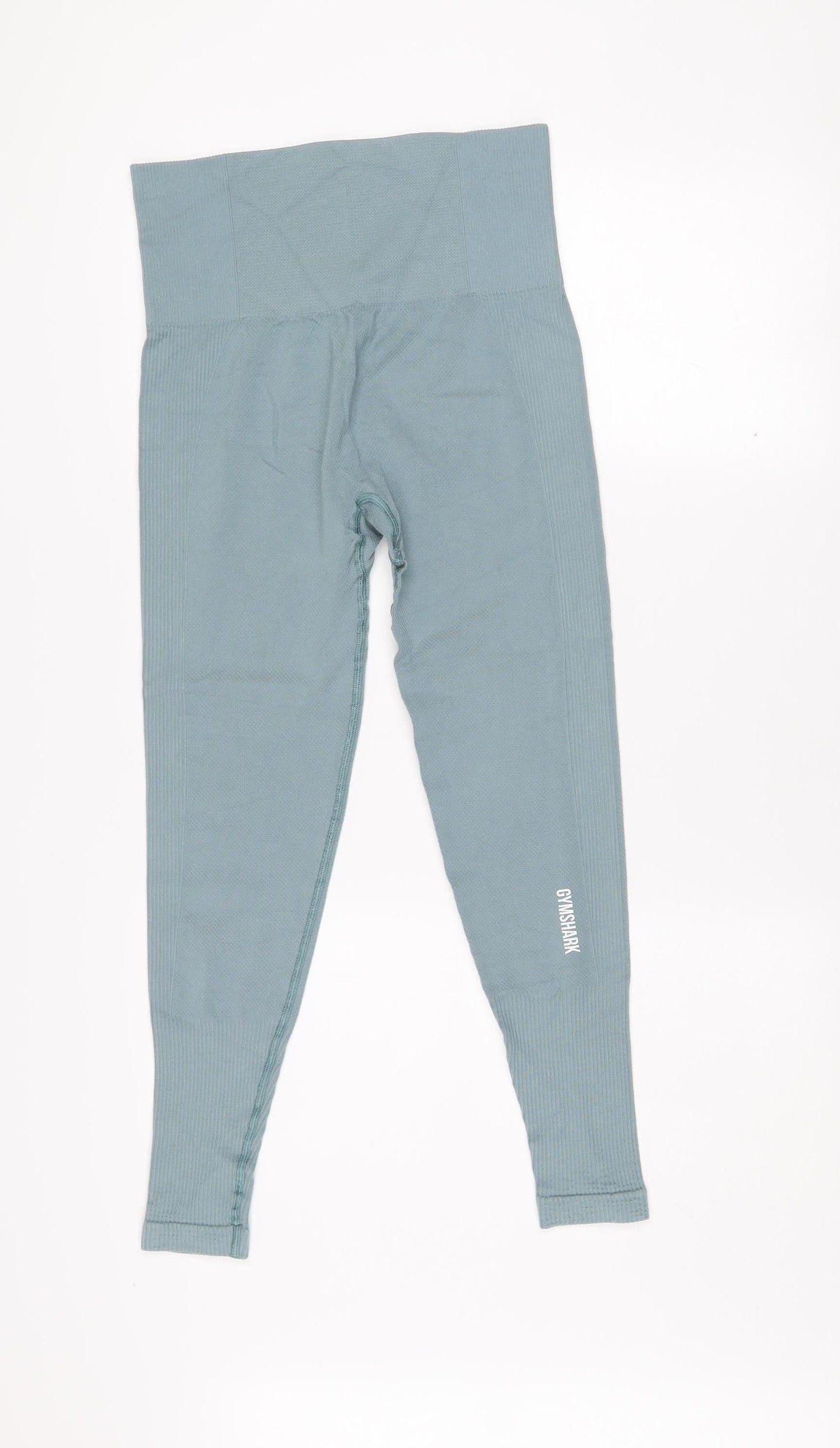 Gymshark Women Blue Seamless Leggings M Stretch Activewear Trousers