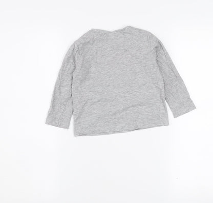 Marvel Boys Grey Spider-Man Long Sleeve Cotton T-Shirt 3 Years