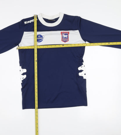 Kappa Boys Blue Ipswich Town Long Sleeve Football Jersey 14 Years