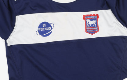 Kappa Boys Blue Ipswich Town Long Sleeve Football Jersey 14 Years