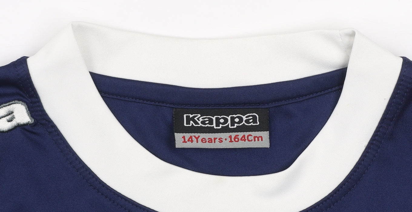 Kappa Boys Blue Ipswich Town Long Sleeve Football Jersey 14 Years