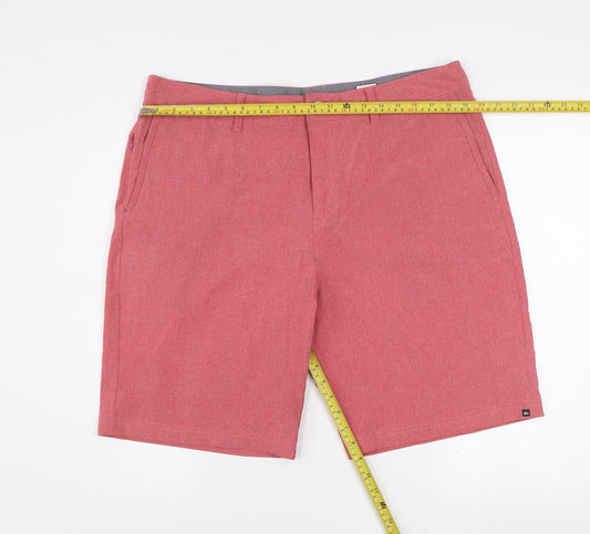 Quiksilver Men's Red Amphibian Chino Shorts Size 38 Regular Fit