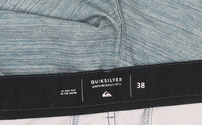 Quiksilver Men's Blue Amphibian Chino Shorts Size 38 Quick Dry