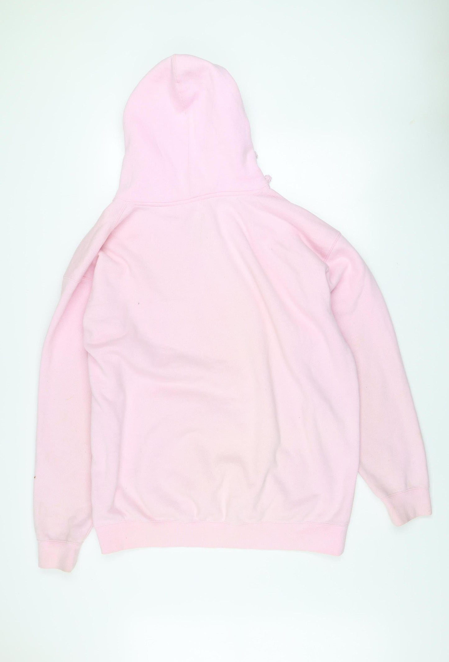 Pink Graphic Print Hoodie XL Cotton Blend Women’s Pullover